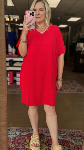 Denver Airflow Dress Red