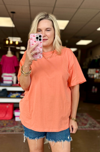 Basic Tee Loose Fit Coral
