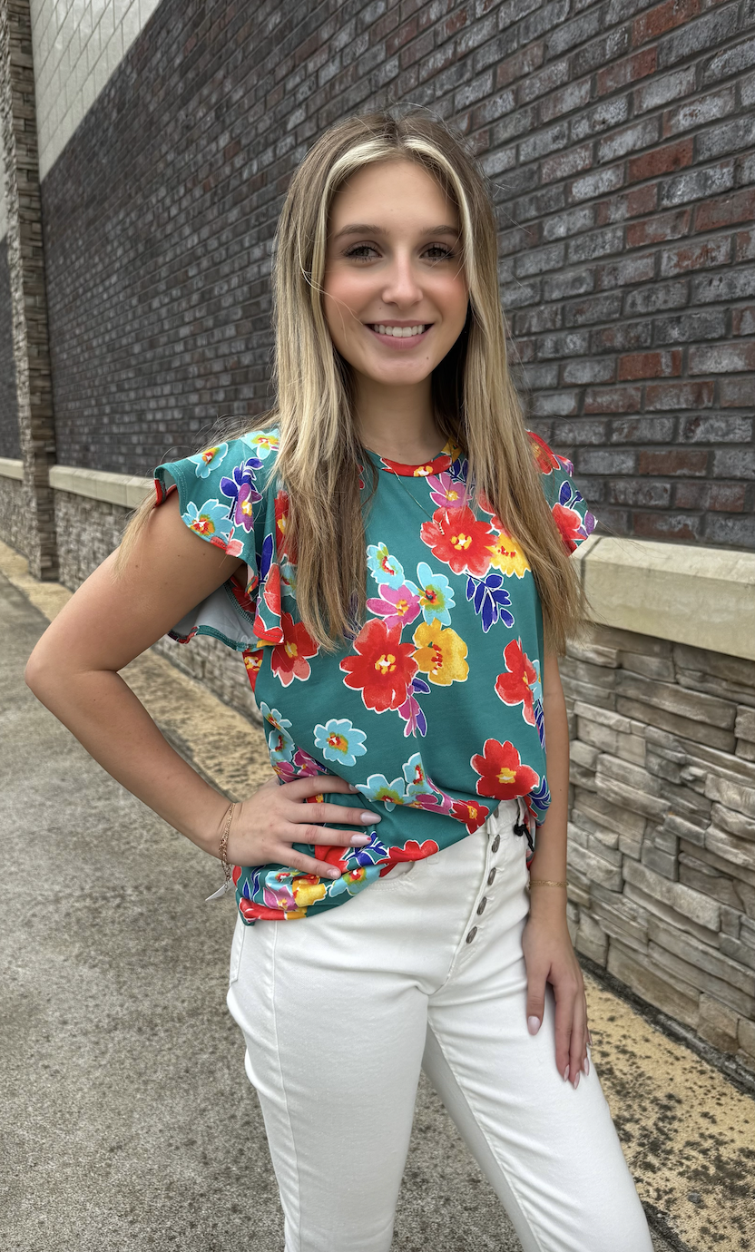 Botanical Blossoms Top