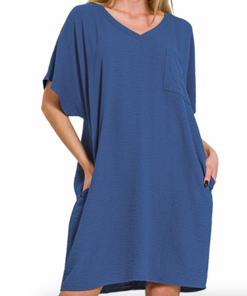 Denver Airflow Dress Navy