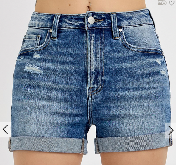 Risen High Rise Cuffed Shorts