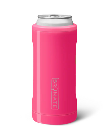 Brumate Hopsulator Slim Neon Pink 12 oz