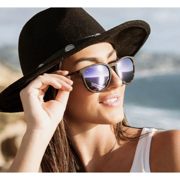 Rosemary Beach Polarized Sunglasses - Pink Purple & Black Tortoise